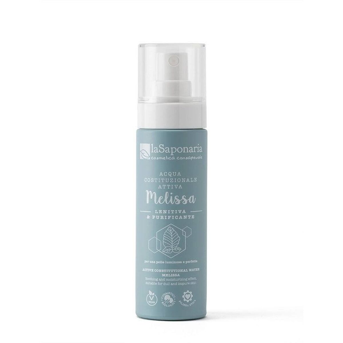 Facial Toner La Saponaria Agua Activa Melissa 50 ml skincare packaging