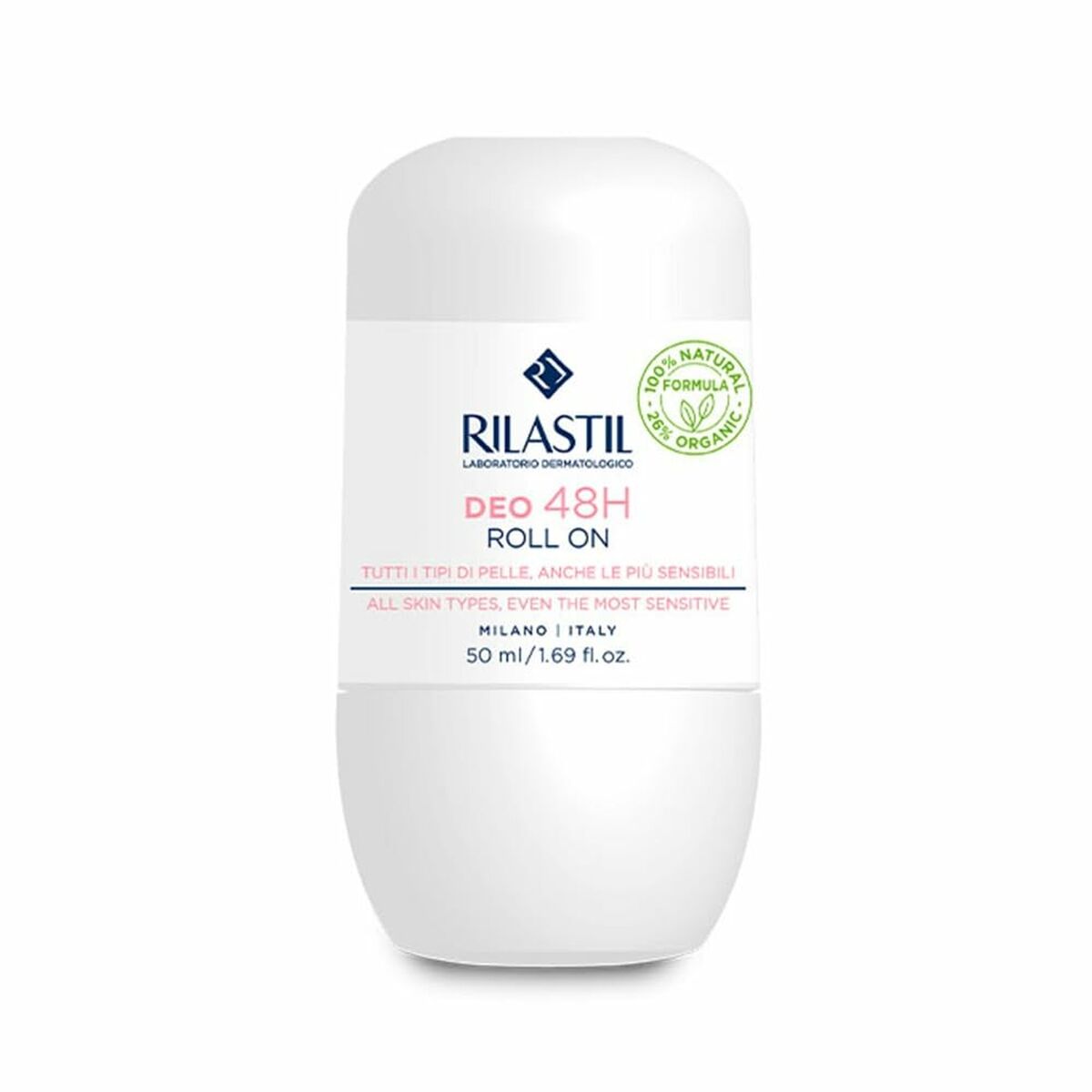 Roll-On Deodorant Rilastil DEODERMIAL 50 ml product packaging