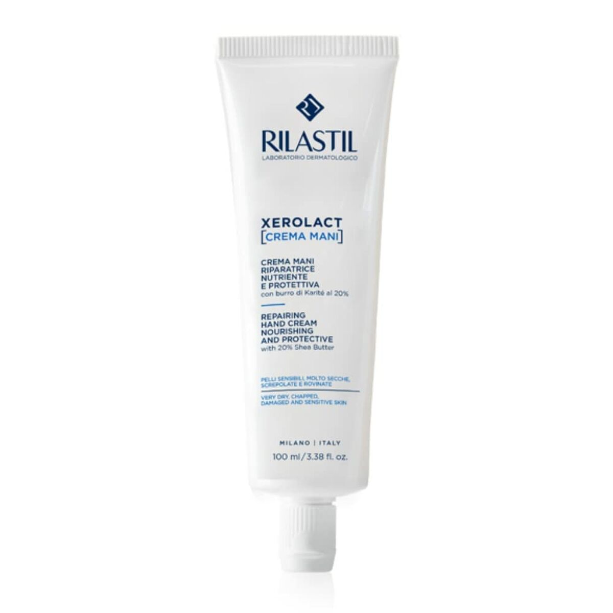 Hand Cream Rilastil Xerolact 100 ml Repair Complex skincare packaging