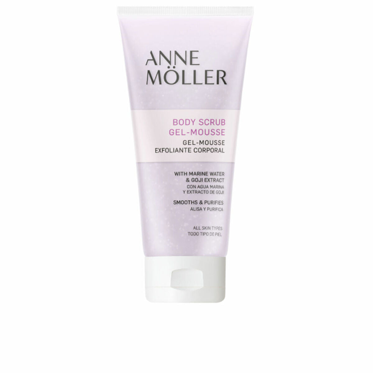 Exfoliating Body Gel Anne Möller BODY ESSENTIALS 200 ml skincare packaging