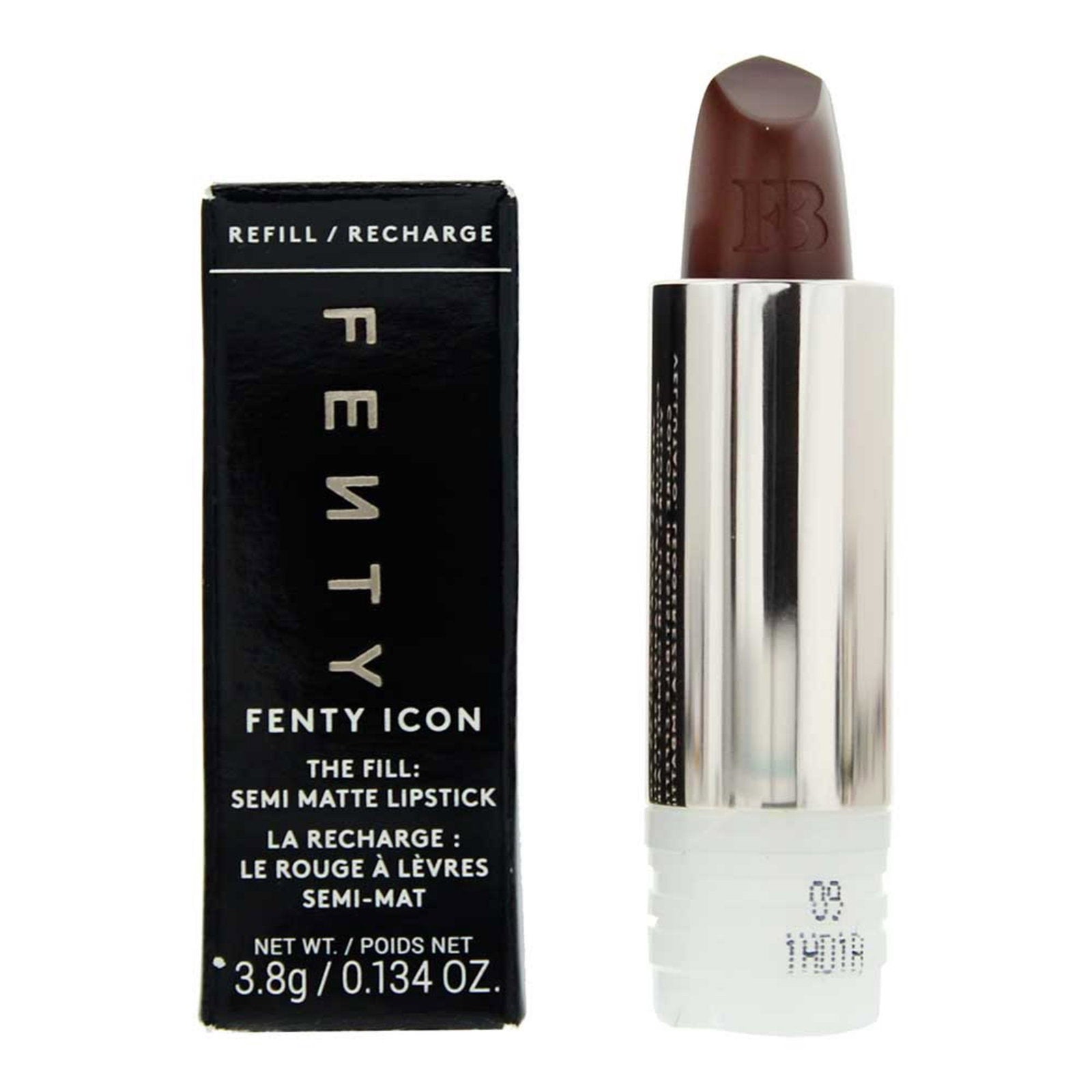 Fenty Beauty, Icon, Semi Matte, Cream Lipstick, 09, She A Ceo, Refill, 3.8 g