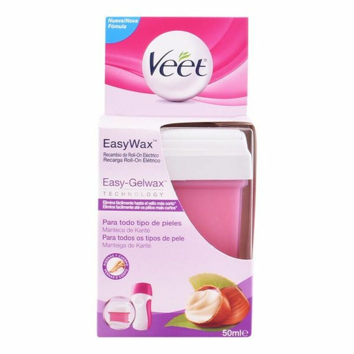 Wax Cartridge Veet Easy Wax hair wax packaging