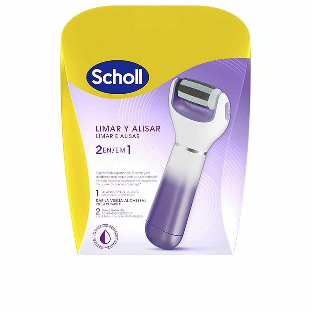 Lime Electric for Corns Scholl EXPERT CARE 2-in-1 product packaging