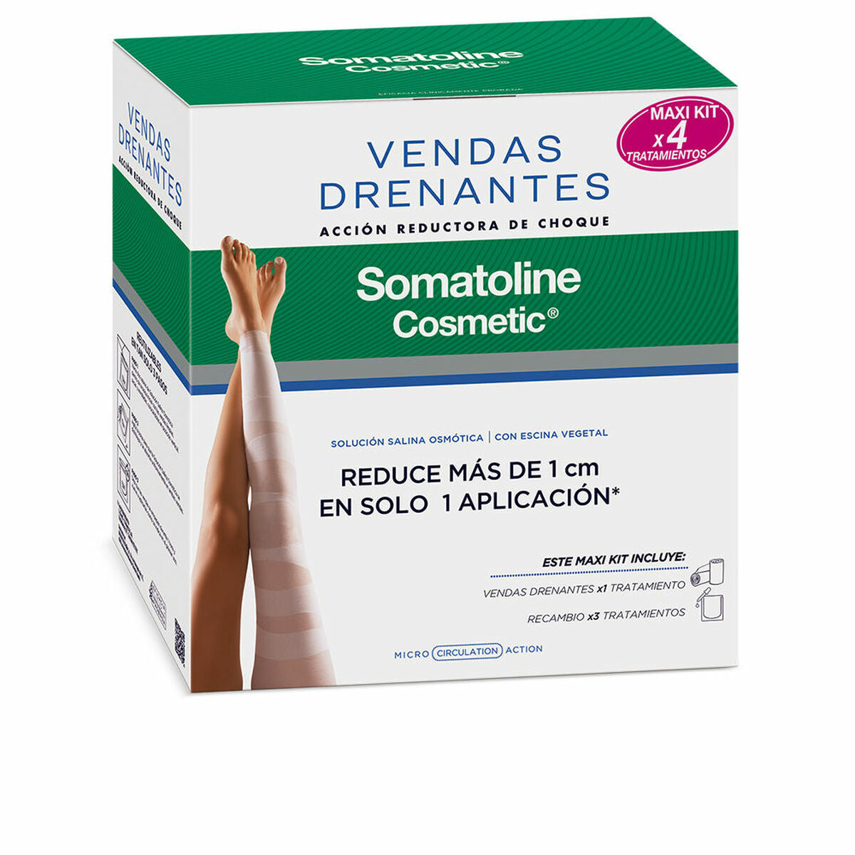 Bandages Somatoline 4 Pieces Draining product packaging