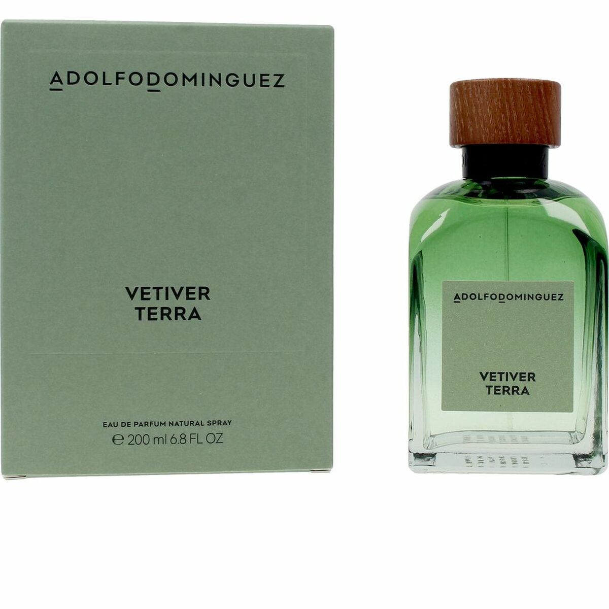 Men's Perfume Adolfo Dominguez Vetiver Terra EDP 200 ml for Men bottle