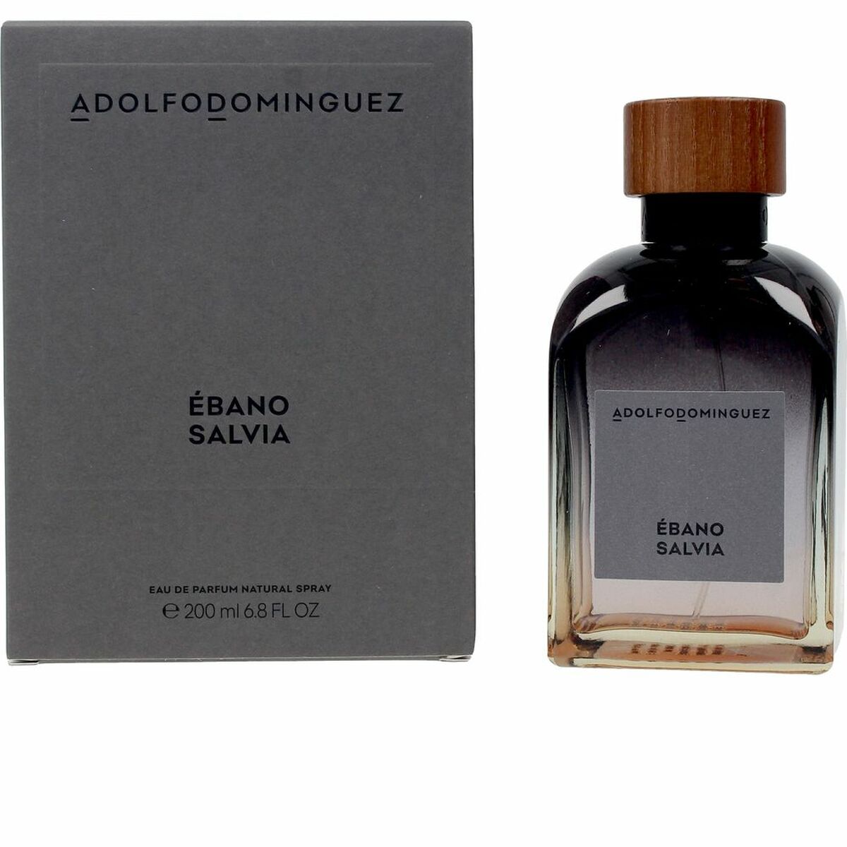 Men's Perfume Adolfo Dominguez Ébano Salvia EDP 200 ml bottle