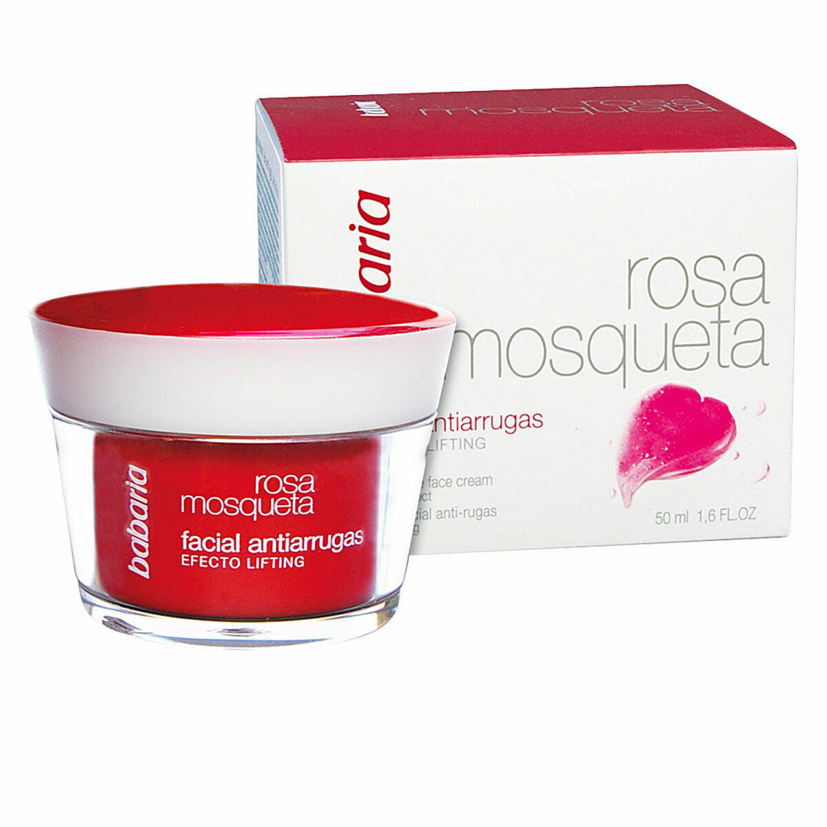 Facial Cream Babaria Rosa Mosqueta Antiarrugas 50 ml Anti-Wrinkle Rosehip for Women skincare packaging