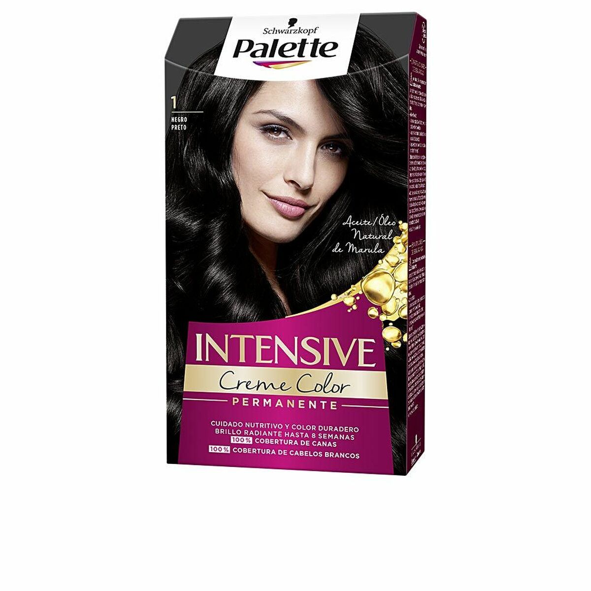 Permanent Dye Schwarzkopf Nº 1-Negro (1 Unit) for Women product packaging