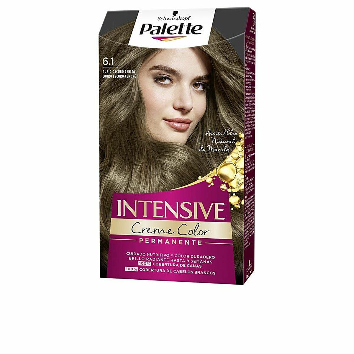 Permanent Dye Schwarzkopf BF-8410436248136_Vendor Nº 6.1-Rubio Oscuro Ceniza (1 Unit) for Women product packaging