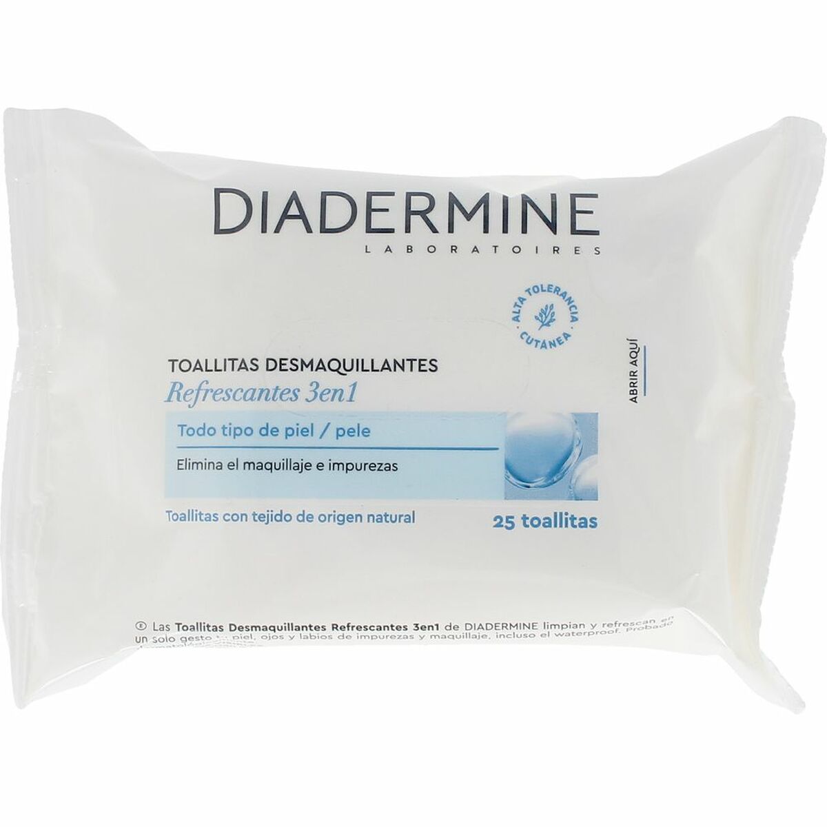 Make Up Remover Wipes Diadermine Refreshing product packaging