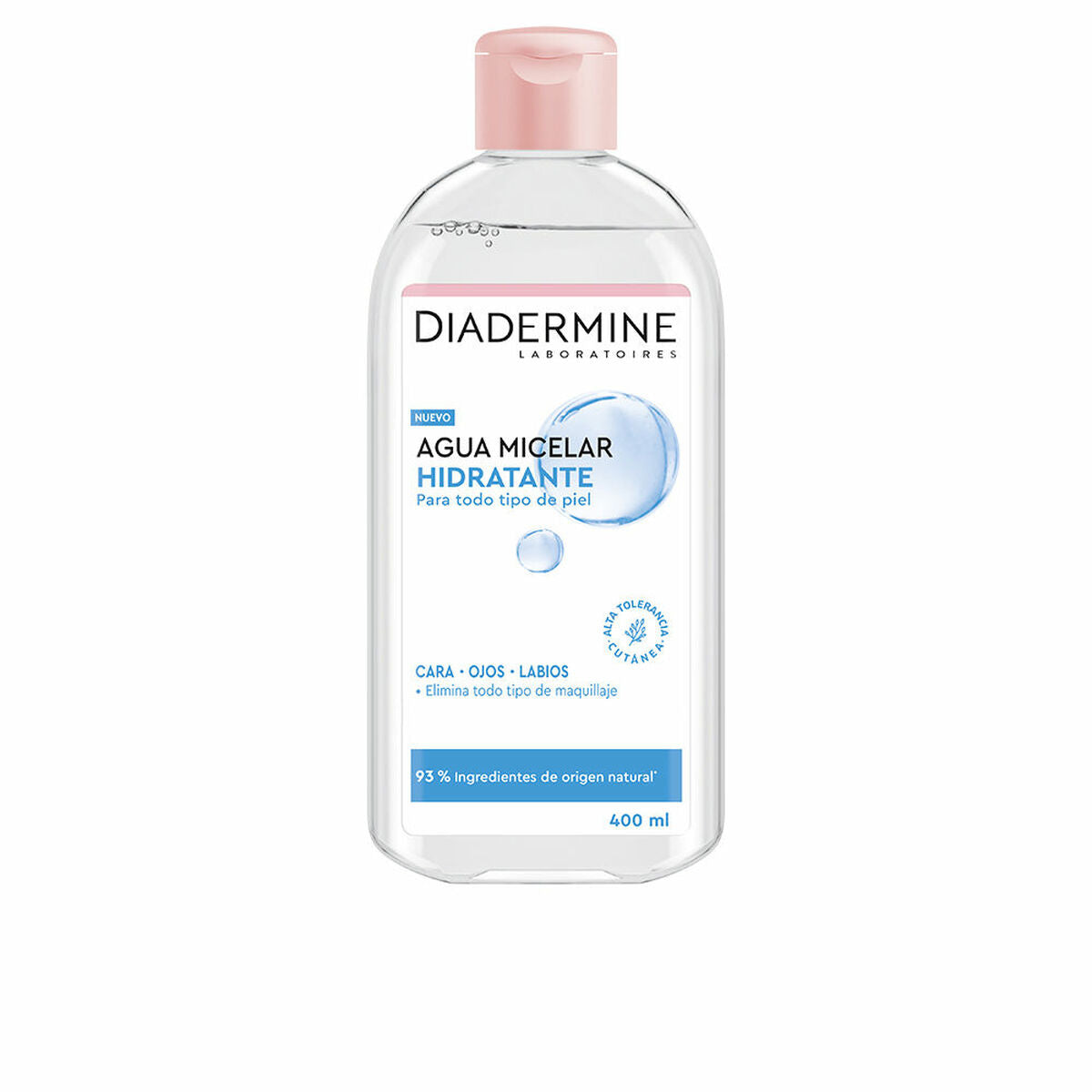 Micellar Water Diadermine Agua Micelar Hidratante 400 ml Moisturizing product packaging