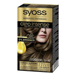 Permanent Dye Syoss Olio Intense Light Brown Nº 5,10 Platinum Blonde Nº 5.10-Castano Claro for Women product packaging