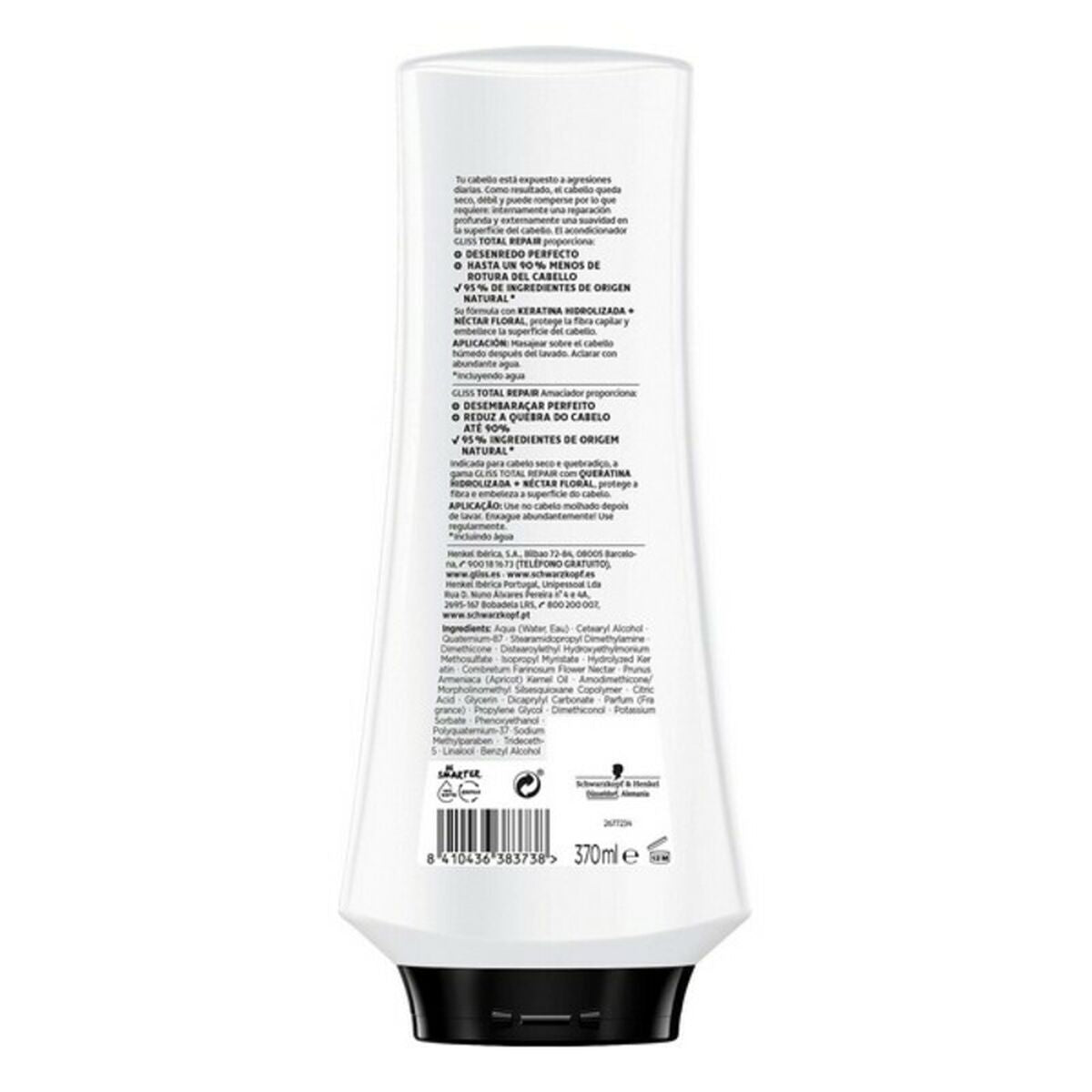 Repairing Conditioner Gliss Total Repair Schwarzkopf GLISS 200 ml conditioner bottle