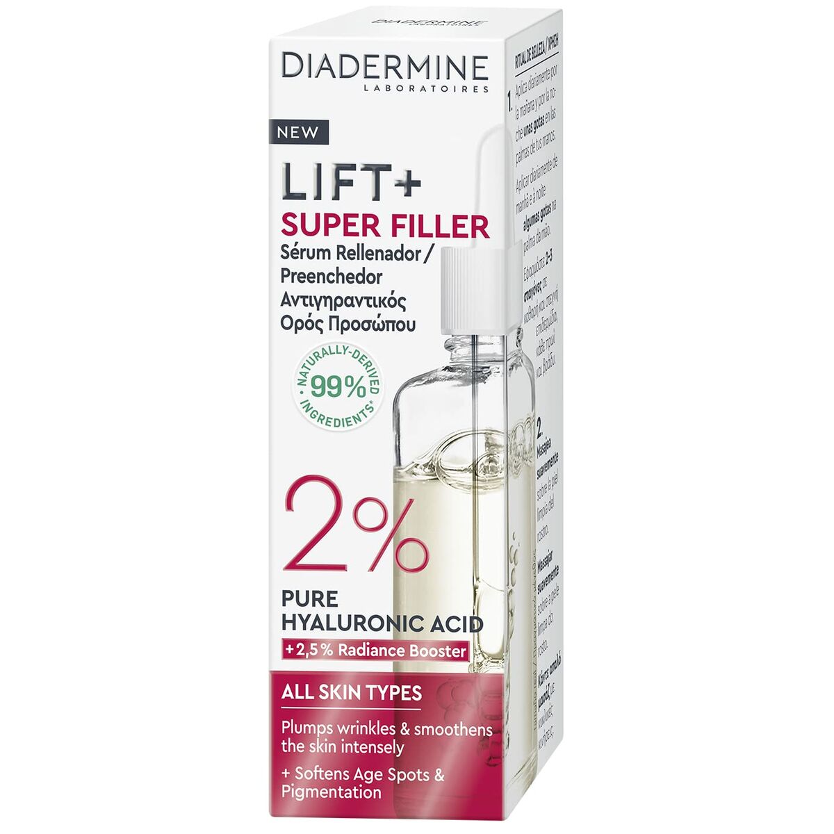 Facial Serum Diadermine Lift Super Filler 30 ml for Women serum bottle