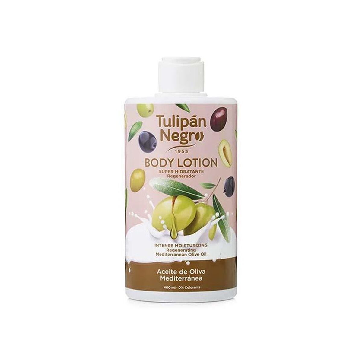 Body Lotion Tulipán Negro Aceite De Oliva skincare packaging