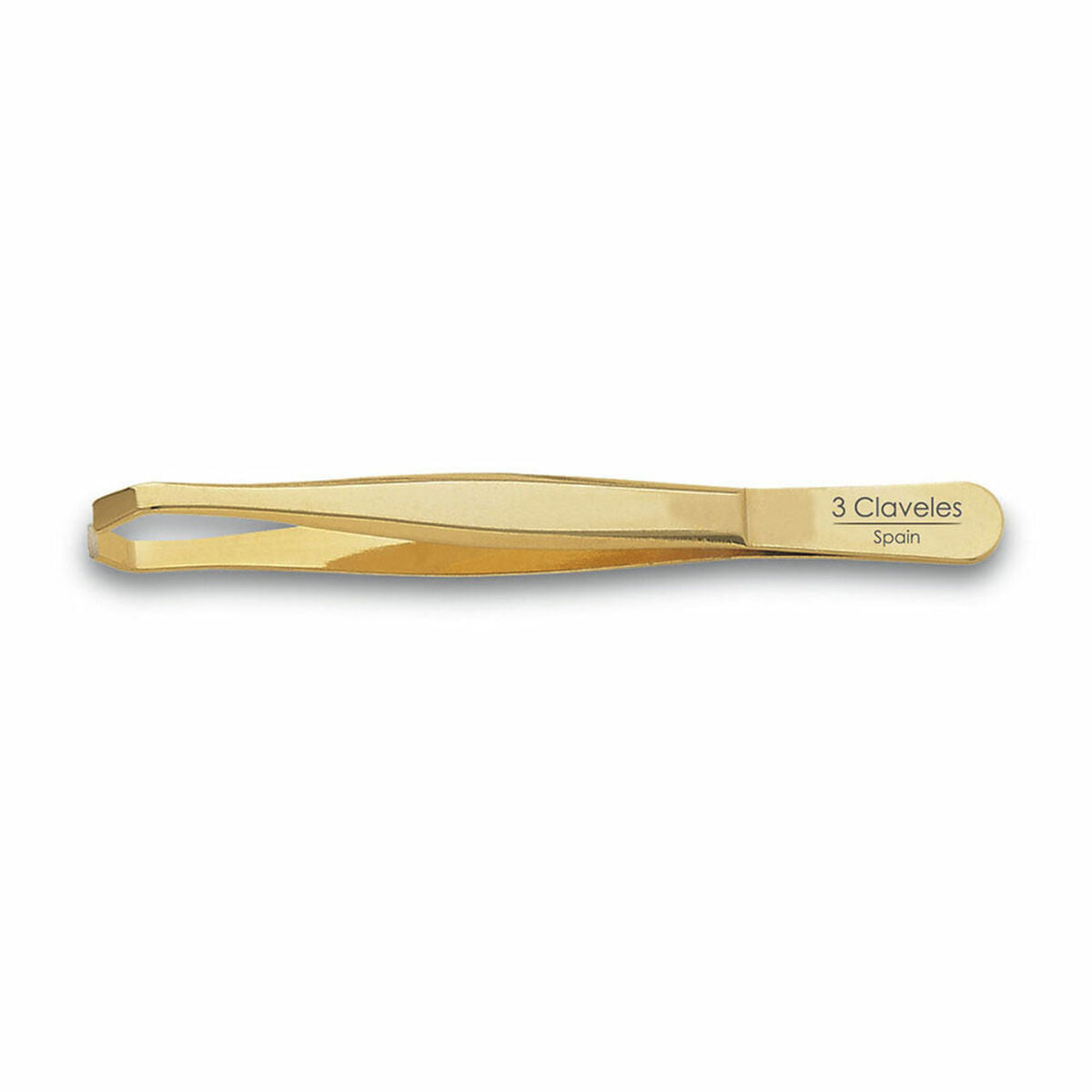 Tweezers for Plucking 3 Claveles Golden Crab product packaging