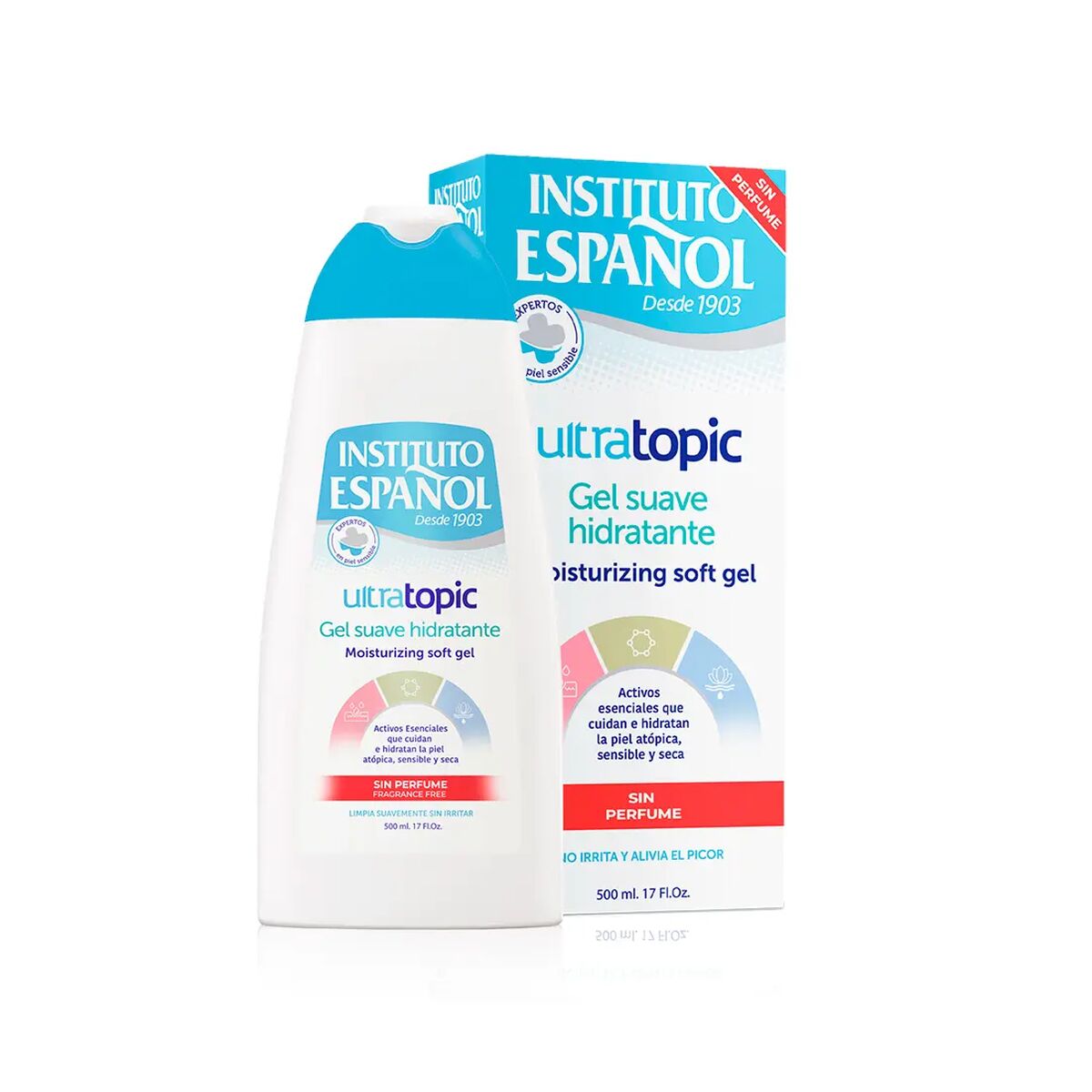 Shower Gel Instituto Español ULTRATOPIC 500 ml skincare packaging