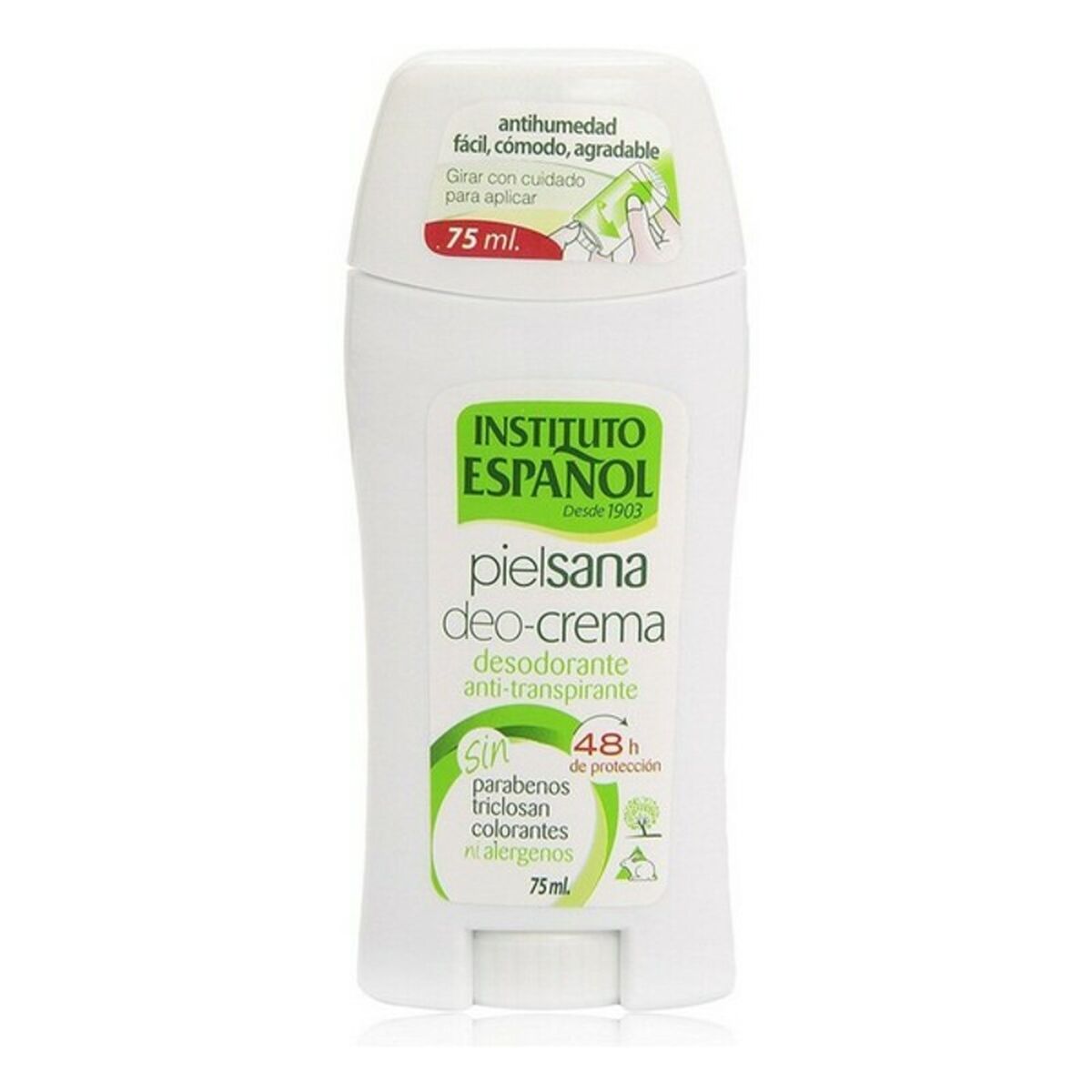 Cream Deodorant Piel Sana Instituto Español (75 ml) skincare packaging