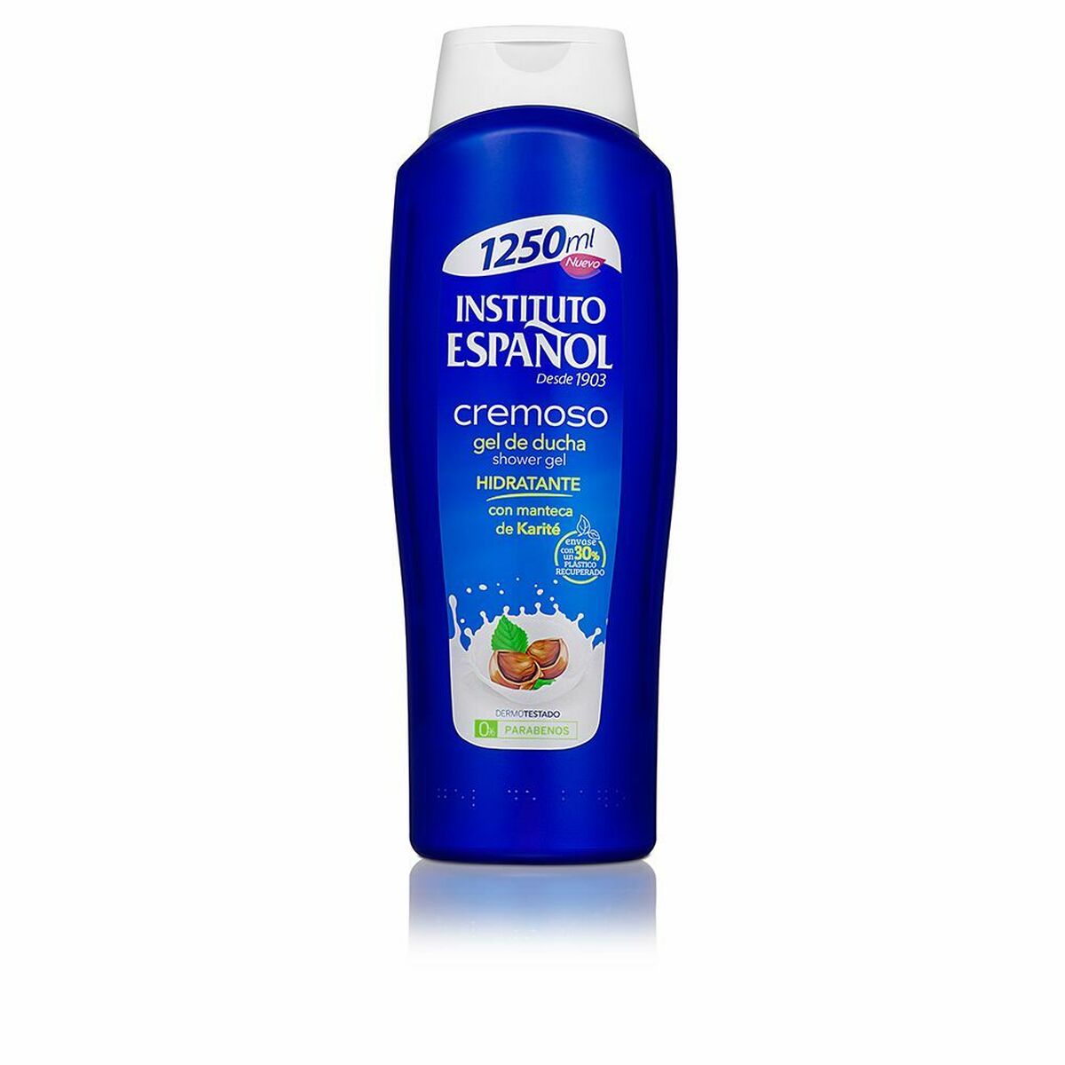 Moisturising Shower Gel Instituto Español Shea Butter (1250 ml) for Women skincare packaging
