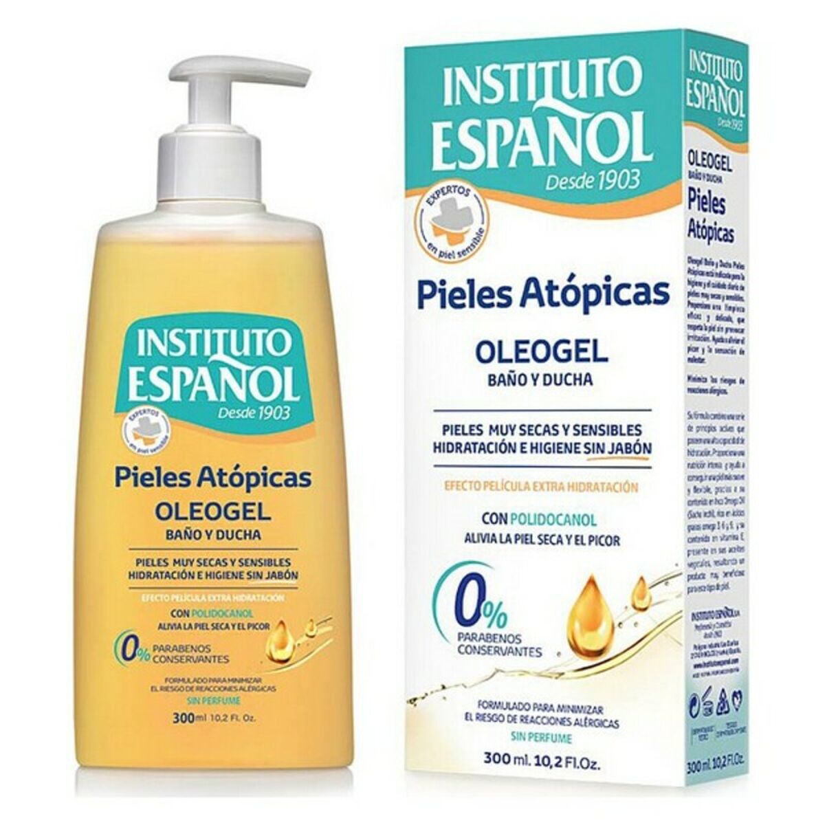 Shower Gel Instituto Español 300 ml skincare packaging