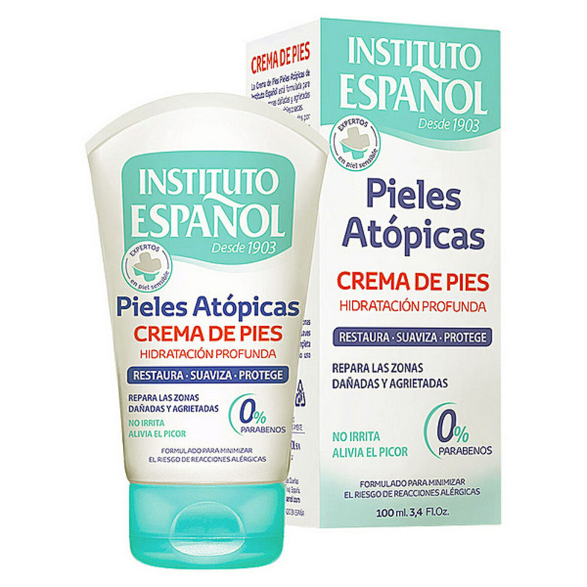 Moisturising Foot Cream Instituto Español Piel Atópica (100 ml) 100 ml skincare packaging