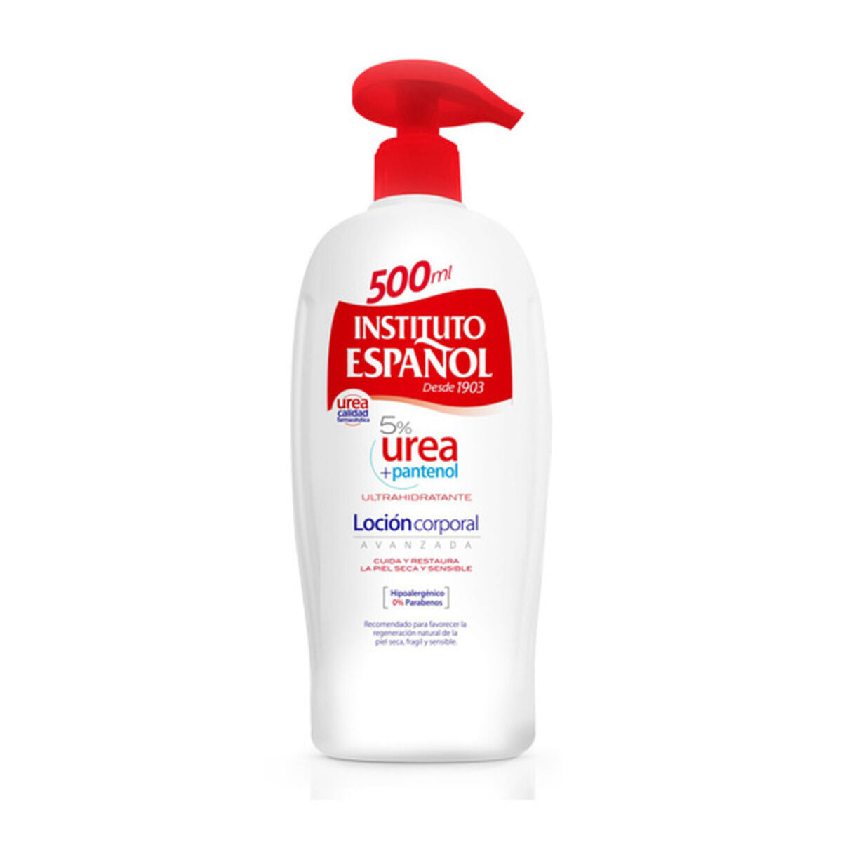 Body Lotion Urea 5% Pantenol Instituto Español (500 ml) skincare packaging
