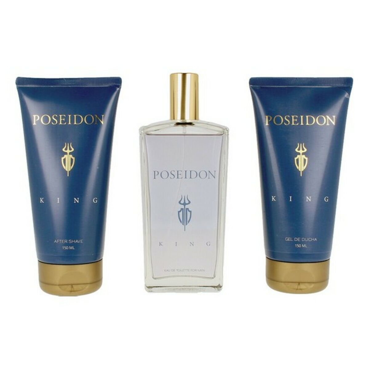 Men's Perfume Set The King Poseidon EDT (3 pcs) (3 pcs) for Men bottle