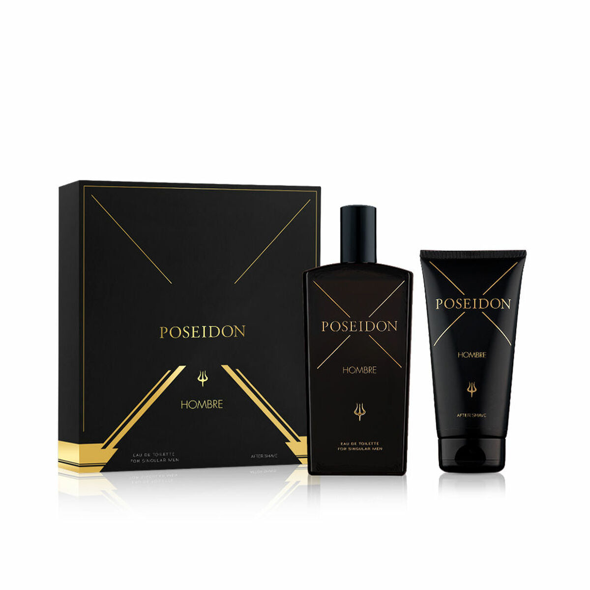 Men's Perfume Set Poseidon HOMBRE 2 Pieces for Men product packaging