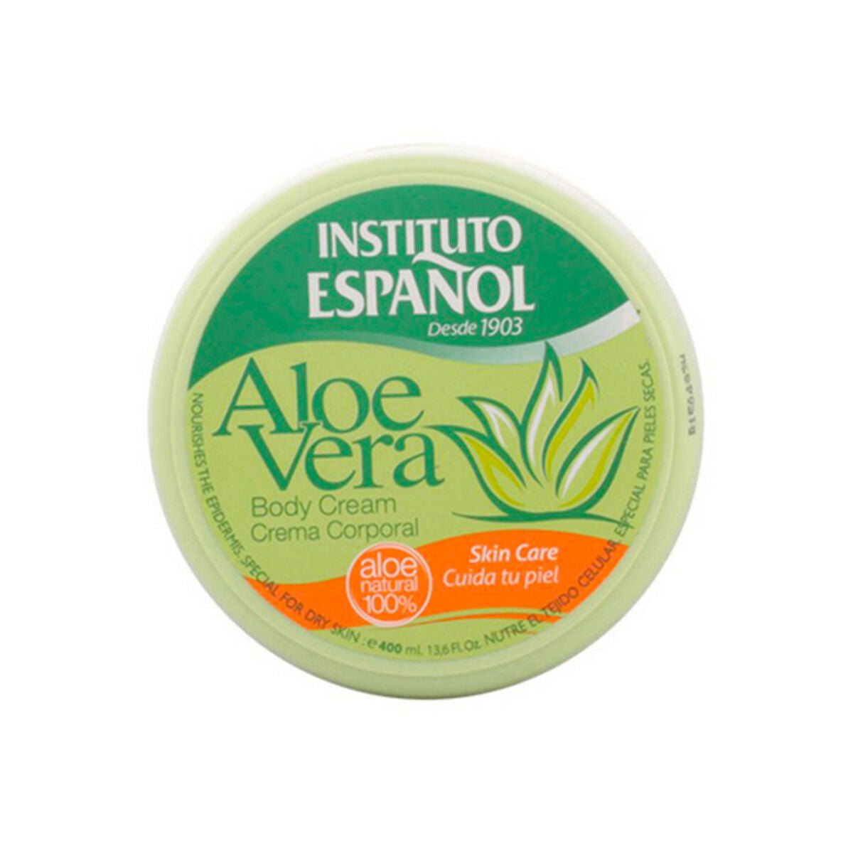 Moisturising Body Cream Aloe vera Instituto Español skincare packaging