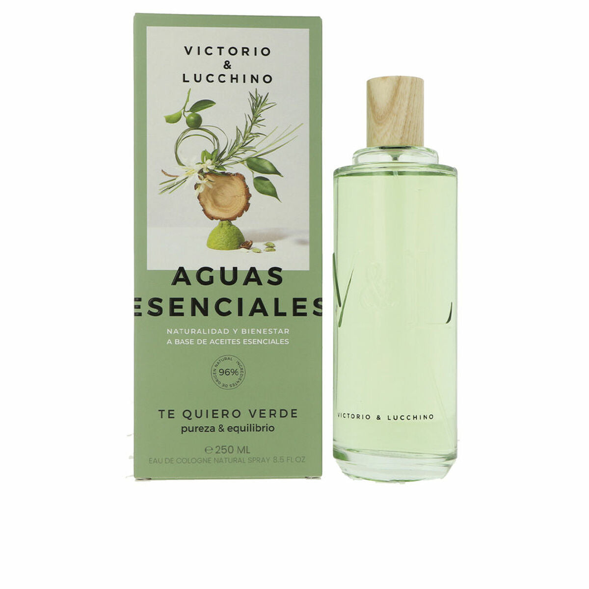 Women's Perfume Victorio & Lucchino Aguas Esenciales Te Quiero Verde EDT 250 ml for Women bottle