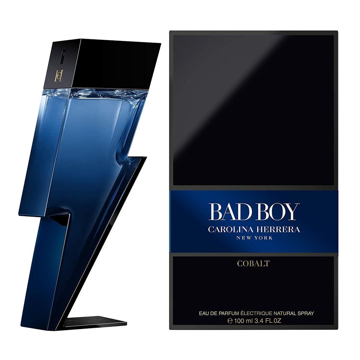 Unisex Perfume Carolina Herrera BAD BOY Bad Boy Cobalt EDP 100 ml bottle