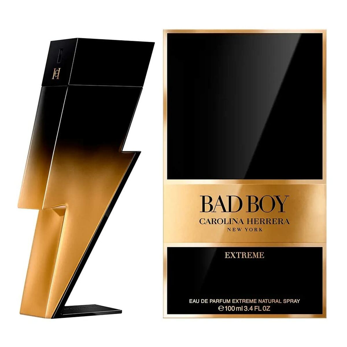 Men's Perfume Carolina Herrera Bad Boy Extrem EDP 100 ml for Men bottle