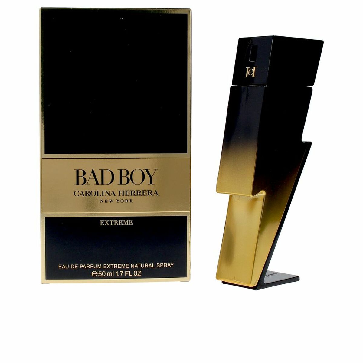 Men's Perfume Carolina Herrera EDP Bad Boy Extreme 50 ml for Men bottle
