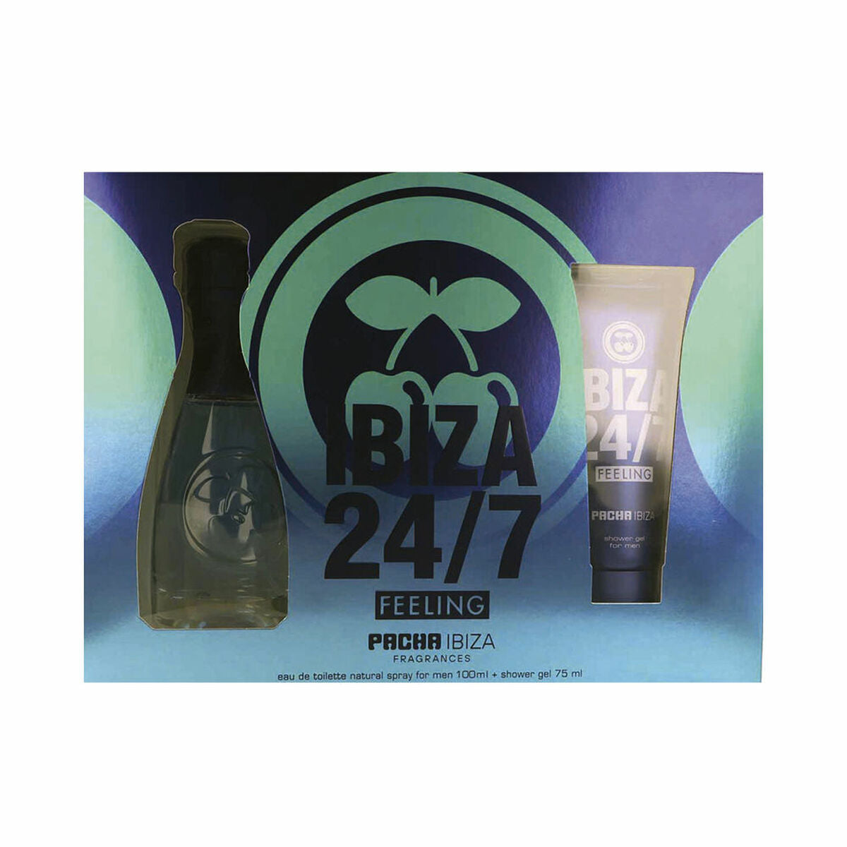 Men's Perfume Set Pacha Ibiza 24/7 Feeling 2 Pieces product packaging
