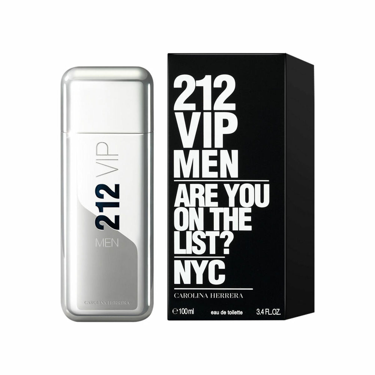 Men's Perfume Carolina Herrera 212 VIP MEN 100 ml for Men product packaging