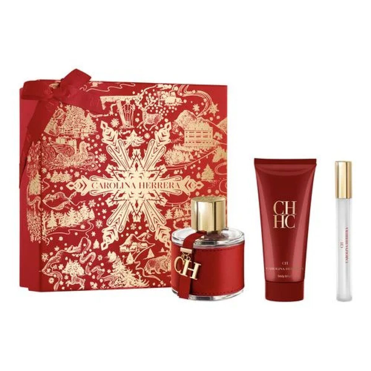 Women's Perfume Set Carolina Herrera CH EDT for Women bottle
