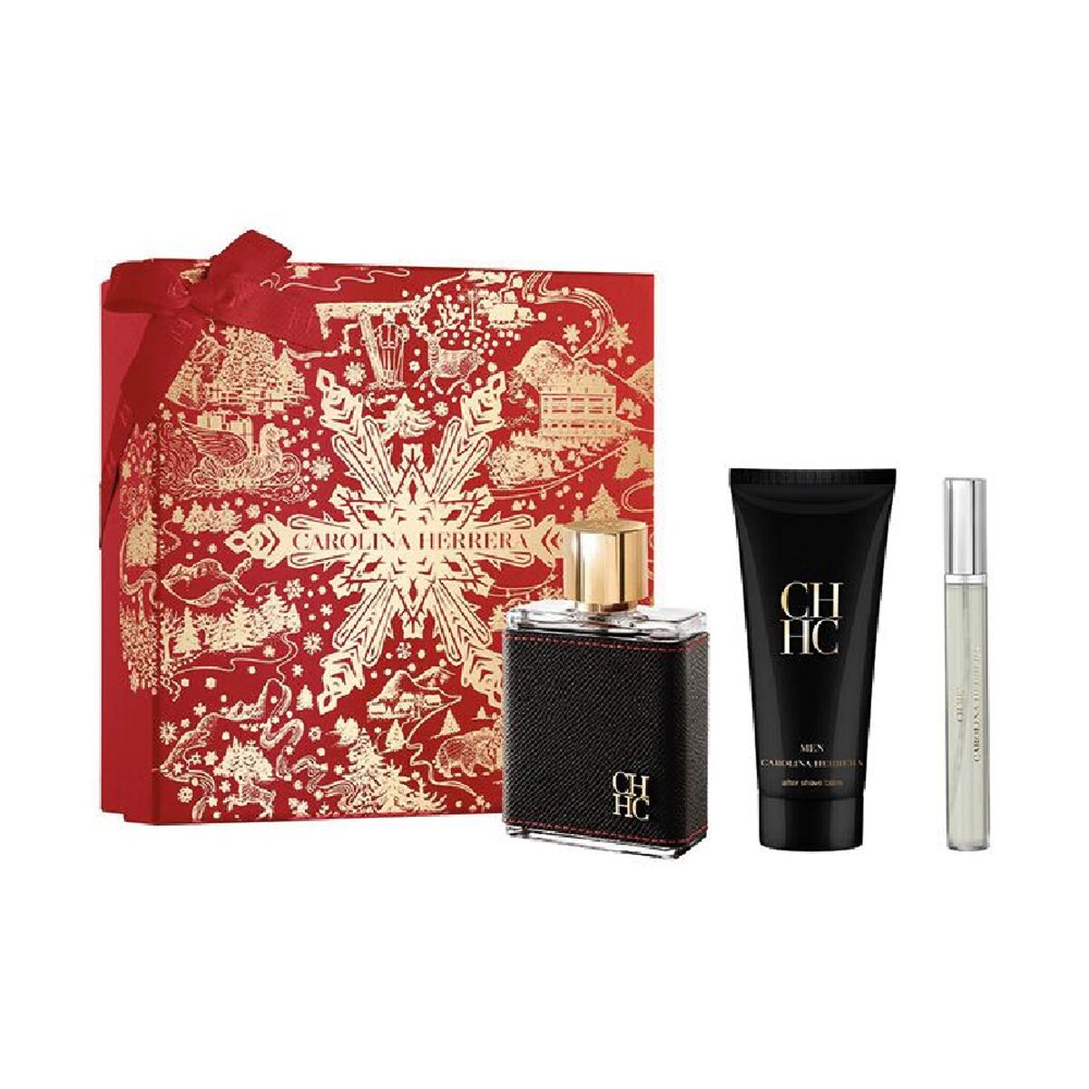 Men's Perfume Set Carolina Herrera CH MEN EDT bottle