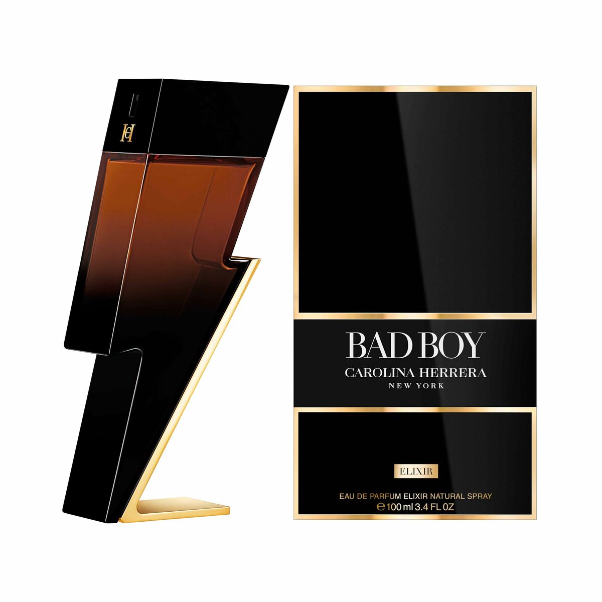 Men's Perfume Carolina Herrera BAD BOY 100 ml for Men product packaging