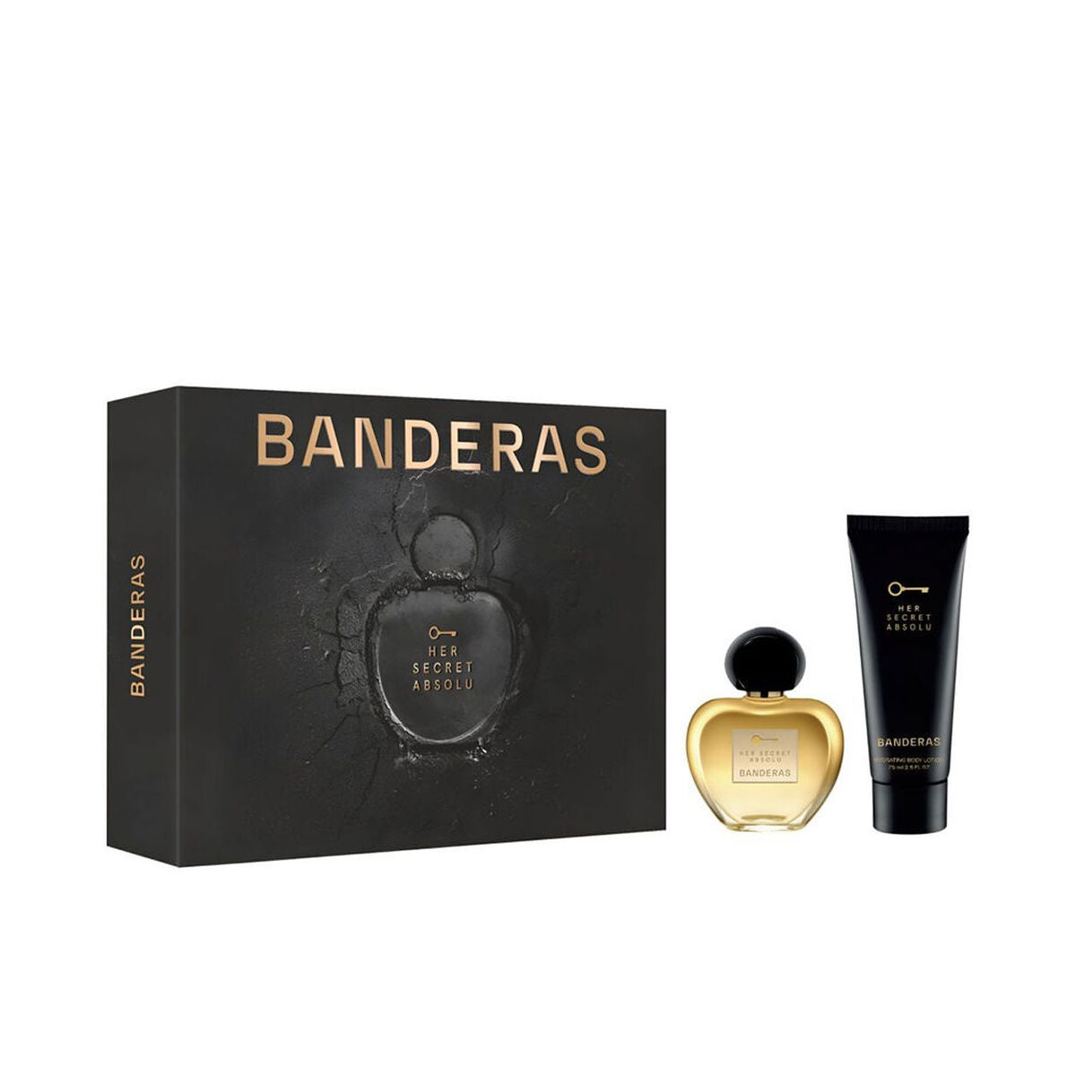 Women's Perfume Set Antonio Banderas HER SECRET ABSOLU 2 Pieces for Women product packaging