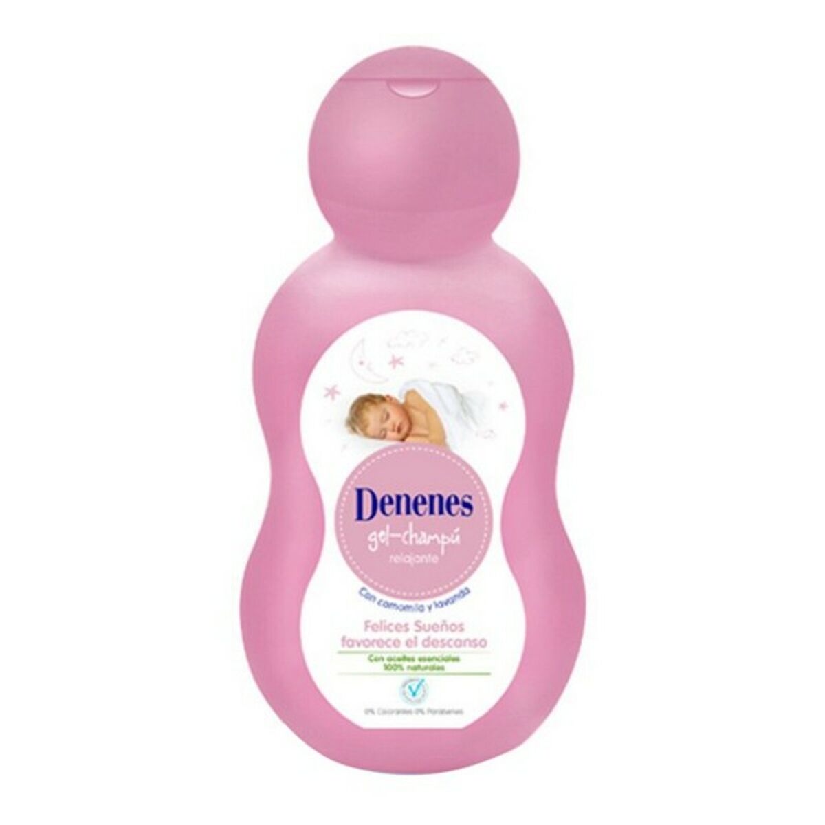 Relaxing Gel and Shampoo Denenes Felices Sueños 500 ml shampoo bottle