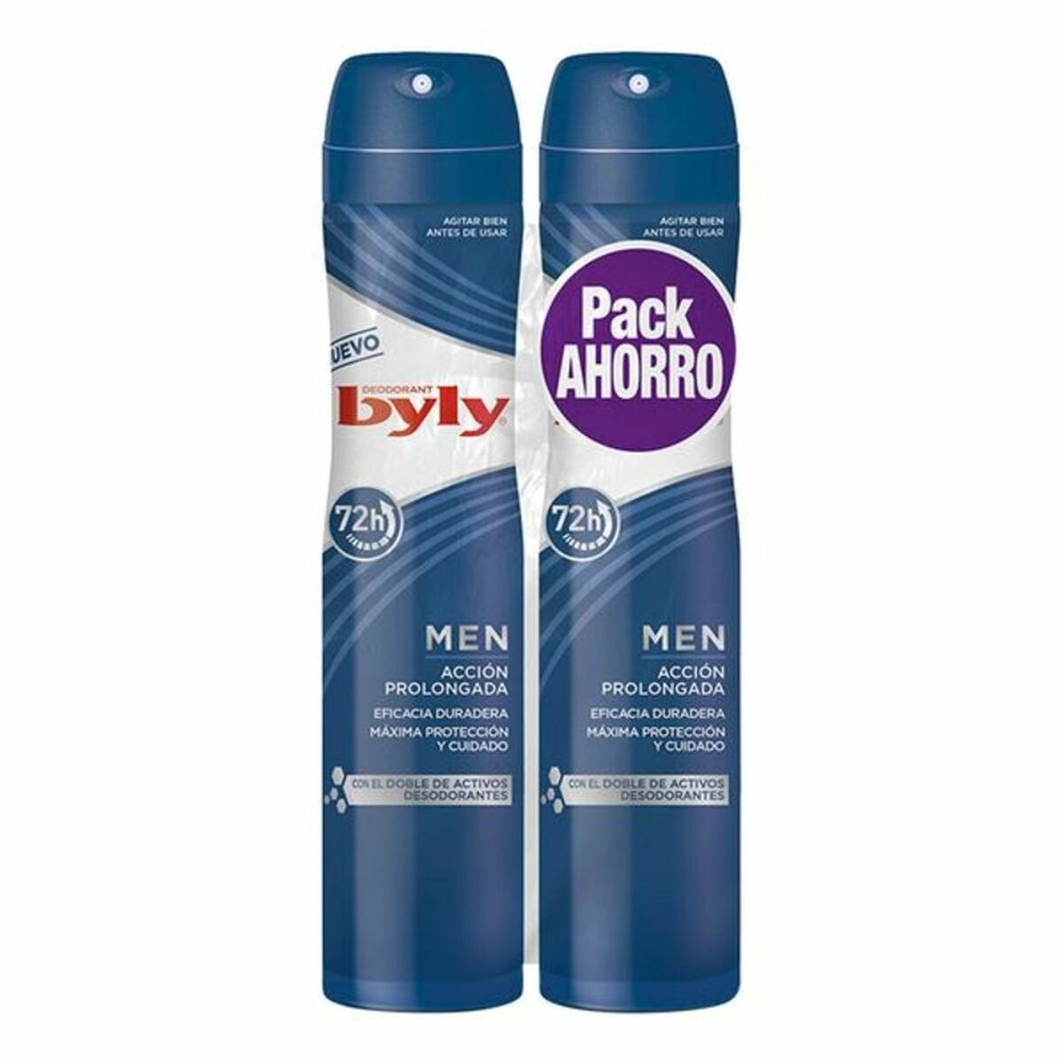 Spray Deodorant For Men Byly (2 uds) product packaging