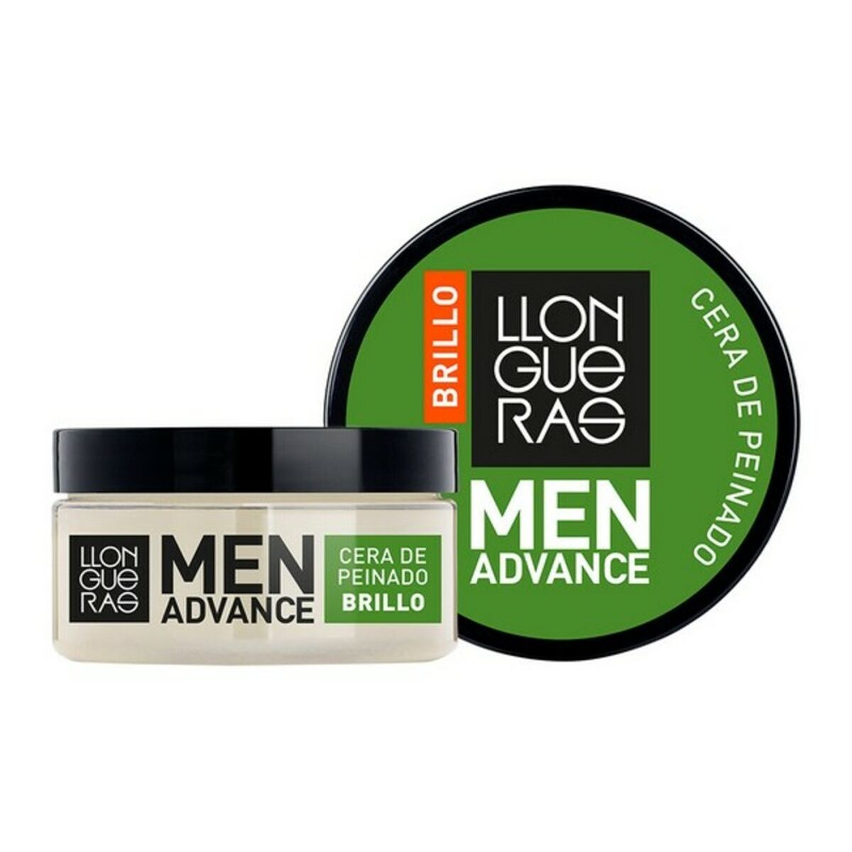Moulding Wax Llongueras Men Advance Brillo 85 ml for Men hair wax packaging