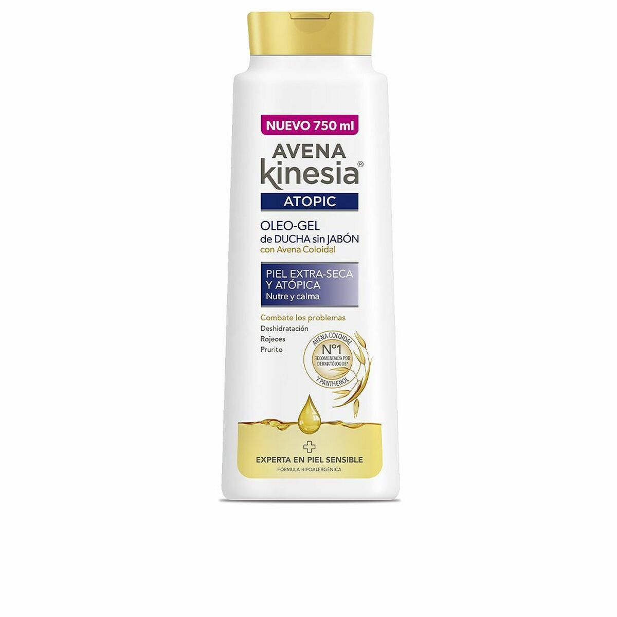 Shower Gel Avena Kinesia Avena Topic 750 ml Without Soap skincare packaging