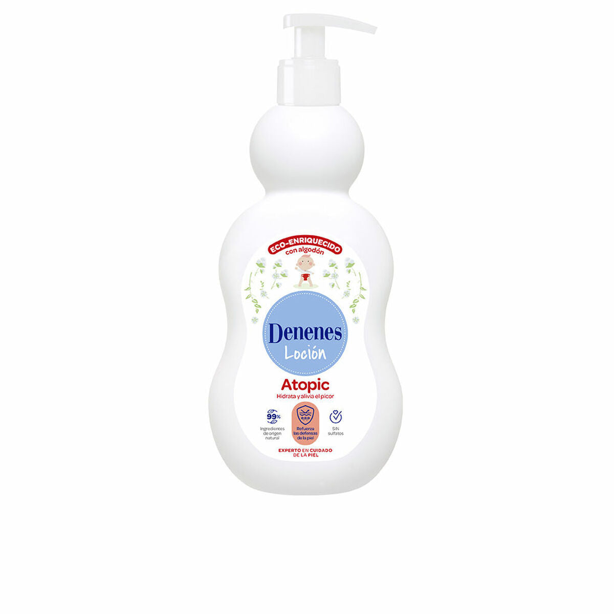 Moisturising Milk Denenes Atopic 400 ml product packaging