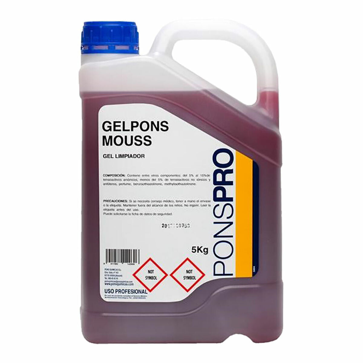 Hand Soap Ponspro Gelpons Mouss Pink 5 L skincare packaging