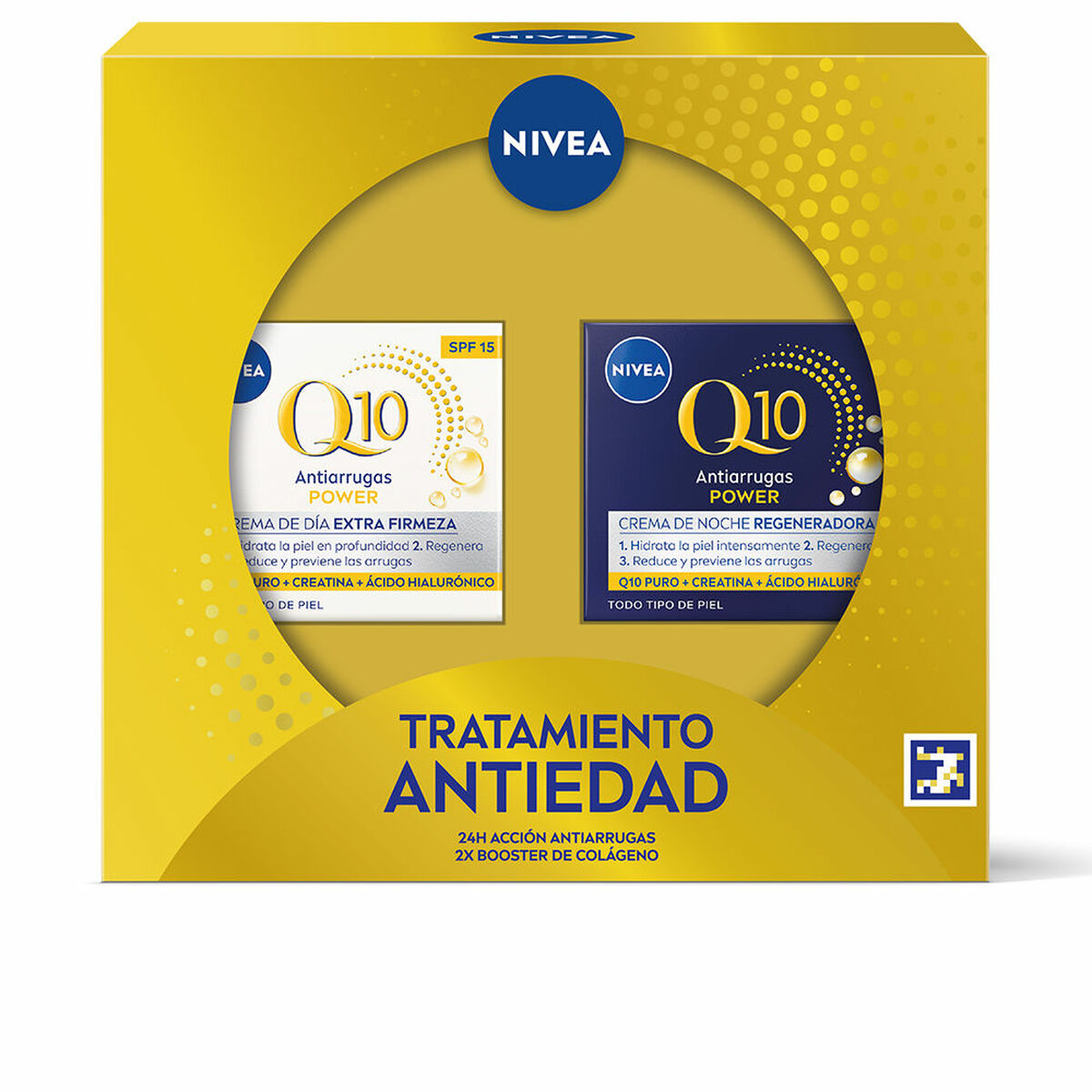 Make-Up Set Nivea Q10 ANTI-ARRUGAS 2 Pieces product packaging