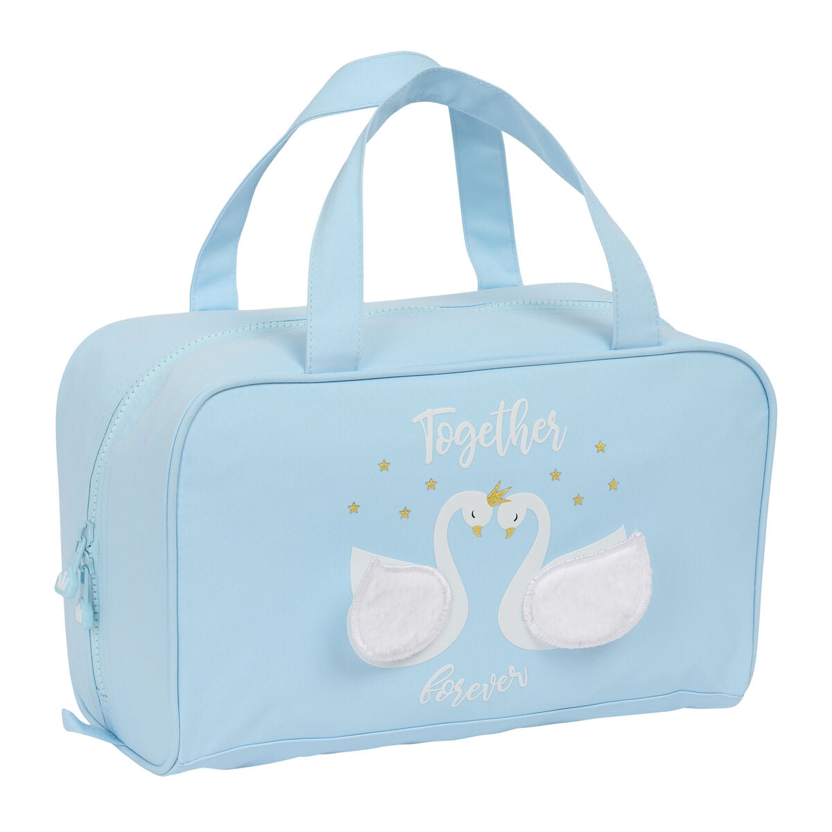 School Toilet Bag Glow Lab Cisnes Light Blue 31 x 14 x 19 cm product packaging