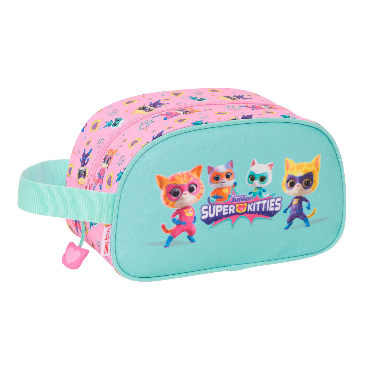 Travel Vanity Case SuperKitties Pink Turquoise 26 x 15 x 12 cm product packaging