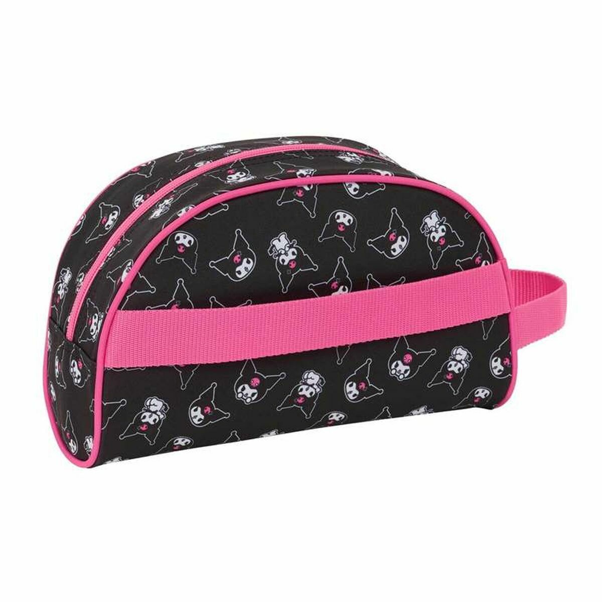 School Toilet Bag Kuromi Black Fuchsia 26 x 16 x 9 cm product packaging