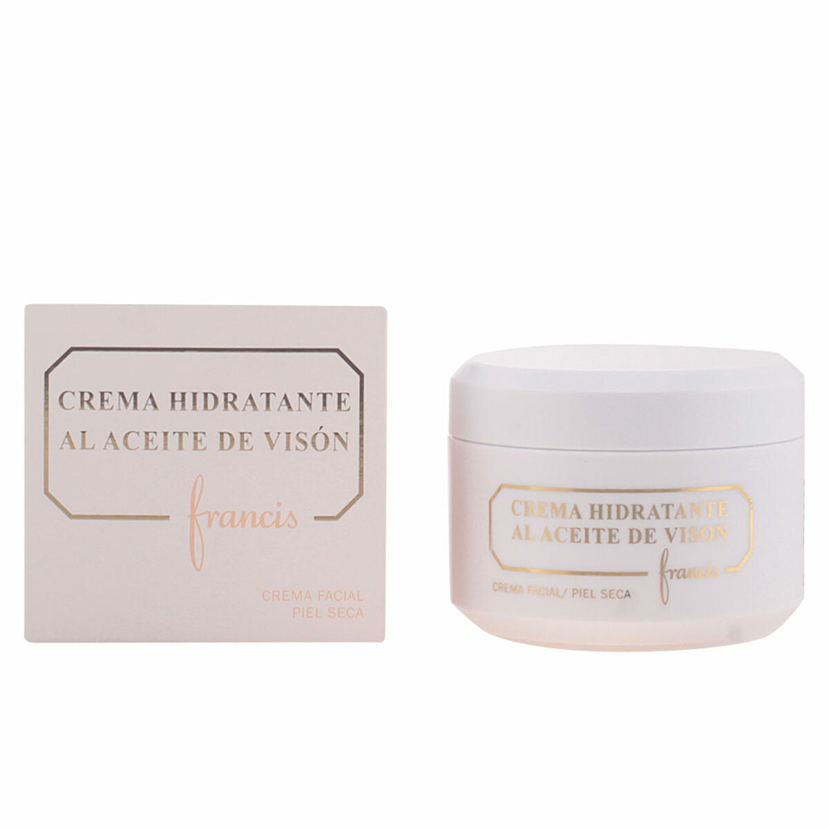 Hydrating Cream Aceite De Visón Francis skincare packaging